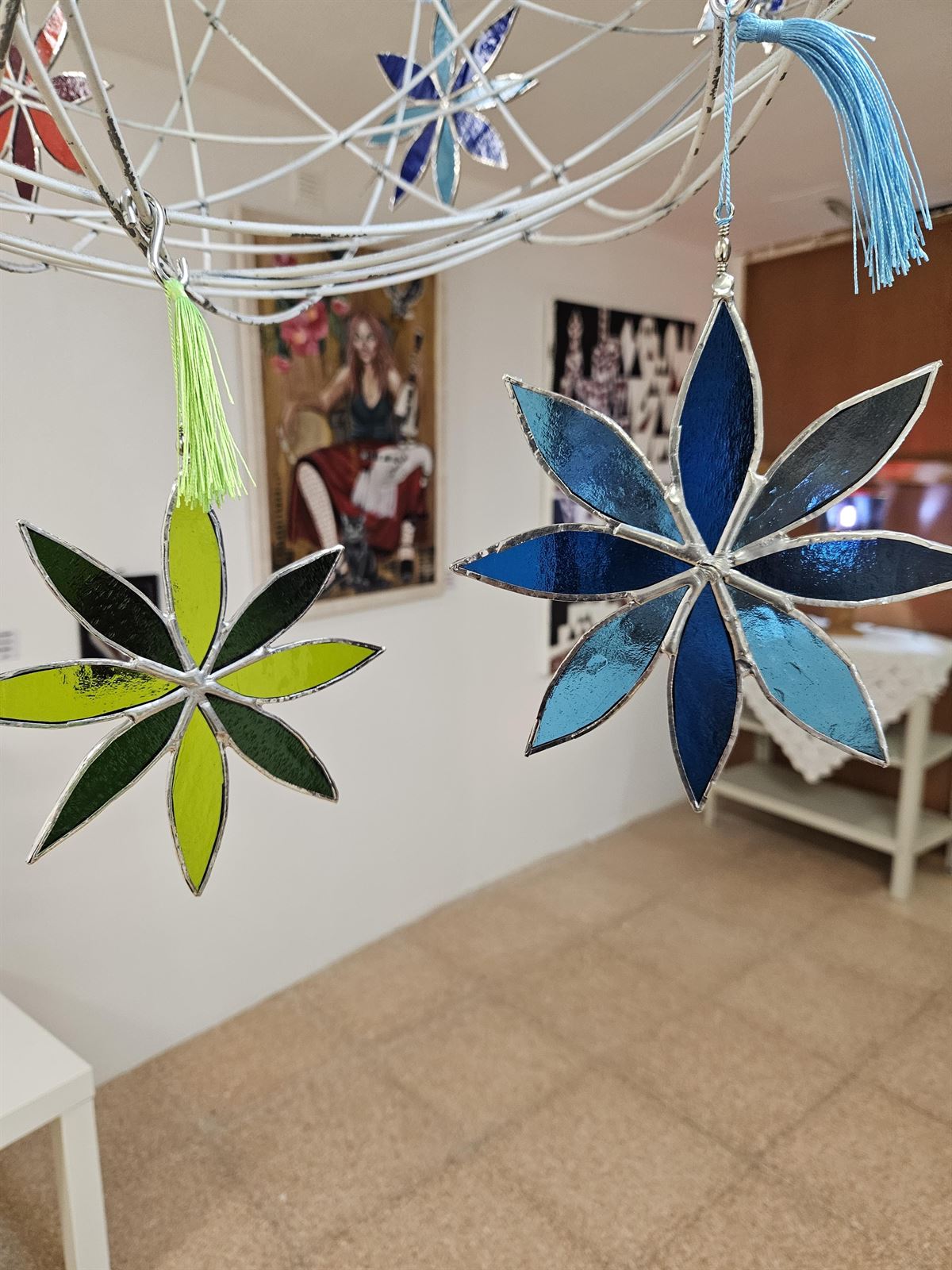 Estrellas y Mariposas - estilo Tiffany - Imagen 2