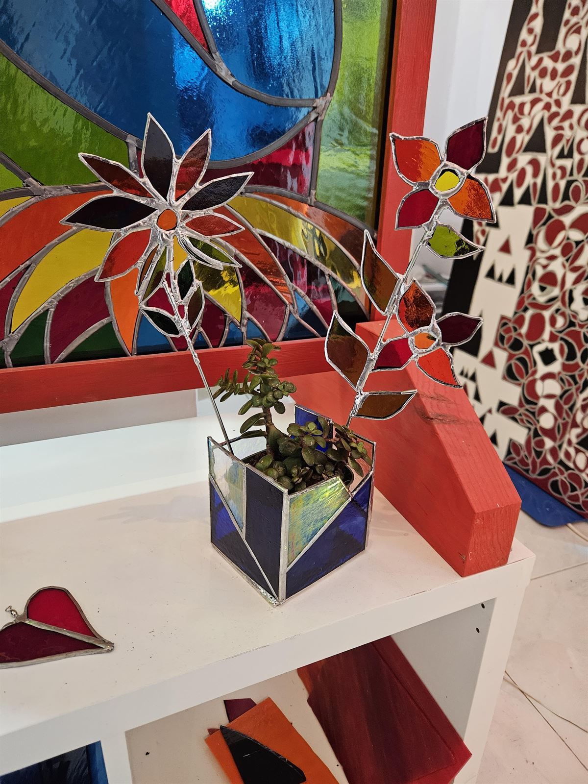 Flores - estilo tiffany - Imagen 5