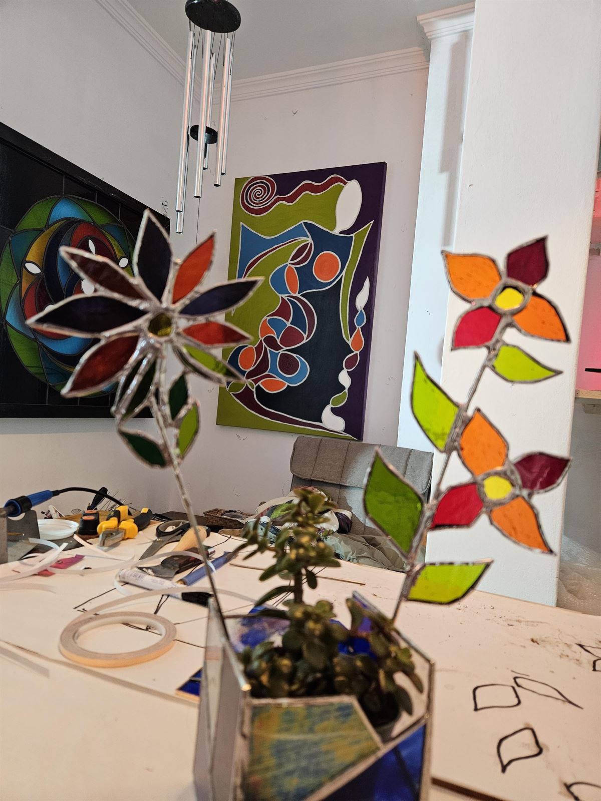 Flores - estilo tiffany - Imagen 7