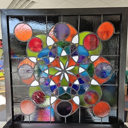 Mandala Love - vidriera emplomada (Vendido) - Imagen 2