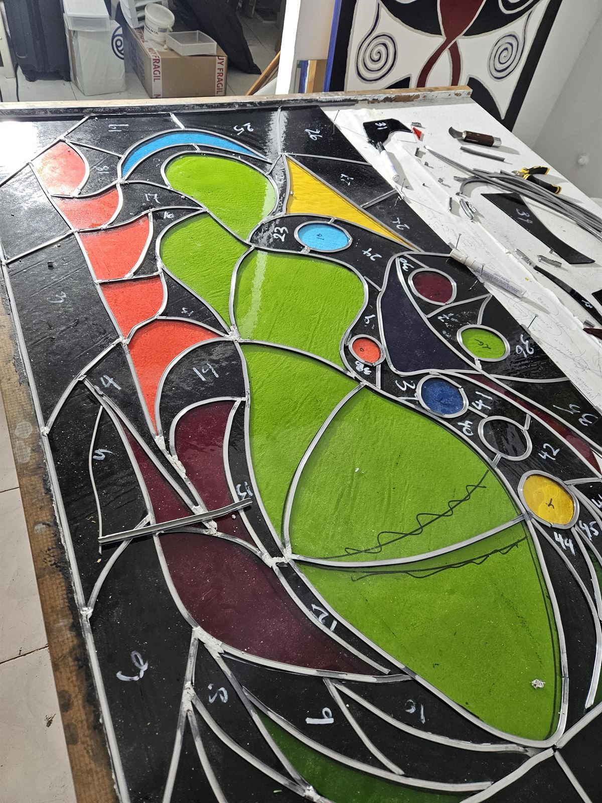 Rebirth - vidriera emplomada - Imagen 4
