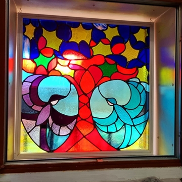 Roble y Arrendajos - Encargo vidriera emplomada - Imagen 2